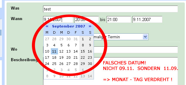 Tag-Monat Problem Beim Calendar - GoogleWatchBlog